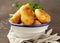 Homemade fried pies with potatoes