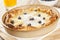 Homemade German Pancake with blueberries