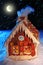 Homemade gingerbread house