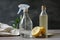 homemade glass cleaner with just a few ingredients