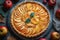 Homemade gluten-free buckwheat pear pie