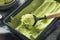 Homemade Green Organic Avocado Ice Cream