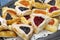 Homemade hamantaschen cookies