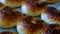 Homemade and handmade sesame pastry, sesame muffins, freshly baked sesame buns