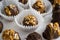Homemade healthy chocolate truffles