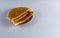 Homemade healthy dosa in a plate on a white background