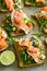 Homemade healthy sandwiches with salmon and avocado