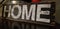 Homemade home decoration wood white letter sign