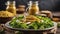 Homemade honey mustard salad dressing