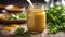 Homemade honey mustard salad dressing