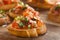 Homemade Italian Bruschetta Appetizer