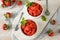 Homemade Italian Strawberry Granita Ice Cream