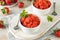 Homemade Italian Strawberry Granita Ice Cream