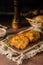 Homemade latkes with herbs