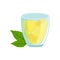 Homemade Lemonade In Glass Traditional Mexican Cuisine Dish Food Item From Cafe Menu Vector Illustration