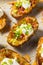 Homemade Loaded Crispy Potato Skins