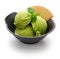 Homemade matcha green tea ice cream