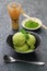 Homemade matcha green tea ice cream