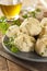 Homemade Matzo Balls with Parsley