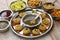 Homemade pani puri, golgappa