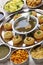 Homemade pani puri, golgappa