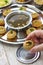 Homemade pani puri, golgappa