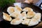 Homemade pierogi dumplings
