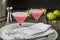 Homemade Pink Vodka Cosmopolitan Drink