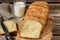 Homemade pull apart bread with sesame seeds