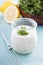 Homemade ranch dressing in a jar