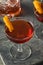 Homemade Red Boulevardier Cocktail