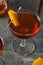 Homemade Red Boulevardier Cocktail