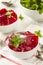 Homemade Red Cherry Gelatin Dessert