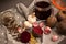 Homemade redbeet soup making process and ingredients