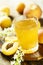 Homemade refreshing apricot drink