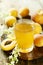 Homemade refreshing apricot drink