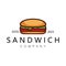homemade sandwich logo illustration.for sandwich shop,fast food,burger,hot dog ,vector