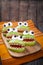 Homemade scary halloween edible monsters for