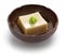 Homemade sesame tofu, japanese traditional vegan cuisine