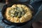 Homemade Skillet Bread with Artichoke Dip
