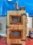 Homemade smoker DIY with recycle wood.