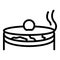 Homemade soup food icon, outline style