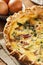 Homemade Spinach and Bacon Egg Quiche