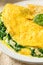 Homemade Spinach Florentine Omelet