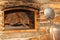 Homemade stone pizza oven. Traditional stone italian oven. Pizza production. Preparing for pizza party