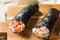 Homemade Sushi Temaki Hand Rolls