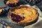 Homemade Sweet Concord Grape Pie