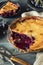 Homemade Sweet Concord Grape Pie