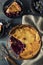 Homemade Sweet Concord Grape Pie