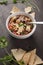Homemade Taco Soup somewhat distant shot